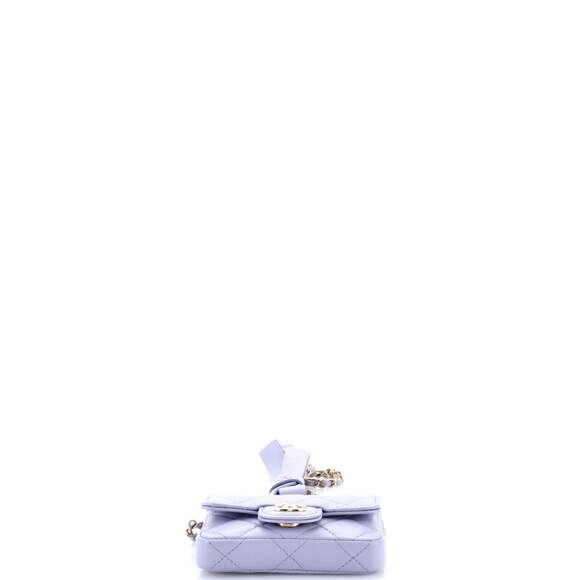 Bow Strap Classic Flap Clutch With #202091C19B - Picture 4 of 6